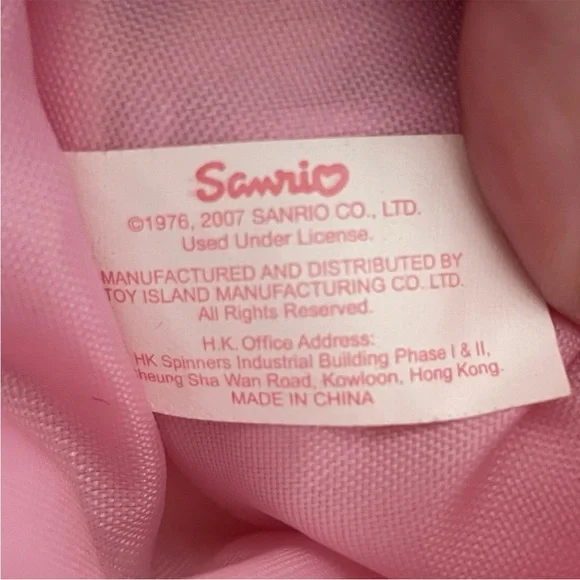 Sanrio My Melody Plush Crossbody Bag Purse Hello Kitty 2007 - Picture 8 of 9